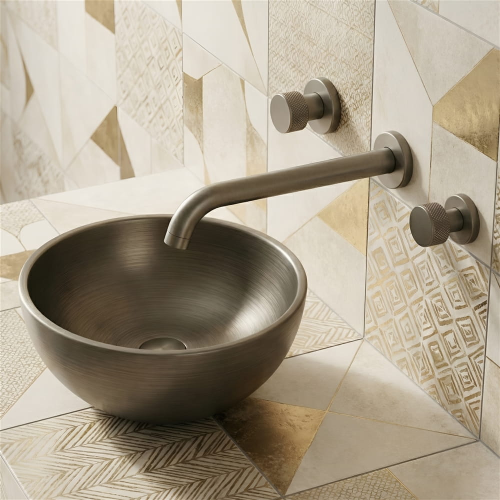 Brushed Nickel Wall Mount Faucet